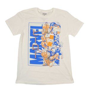 Marvel t-shirt / short sleeve / white color with front avengers graphic